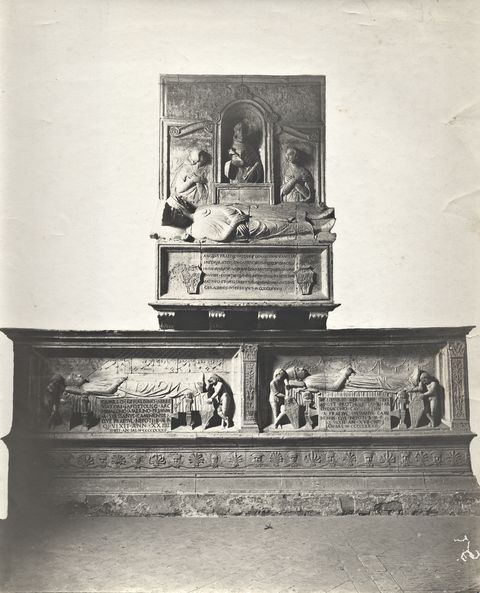 Fallerini, L. — Agostino di Duccio - sec. XV - Monumento funebre dei coniugi Geraldini — insieme